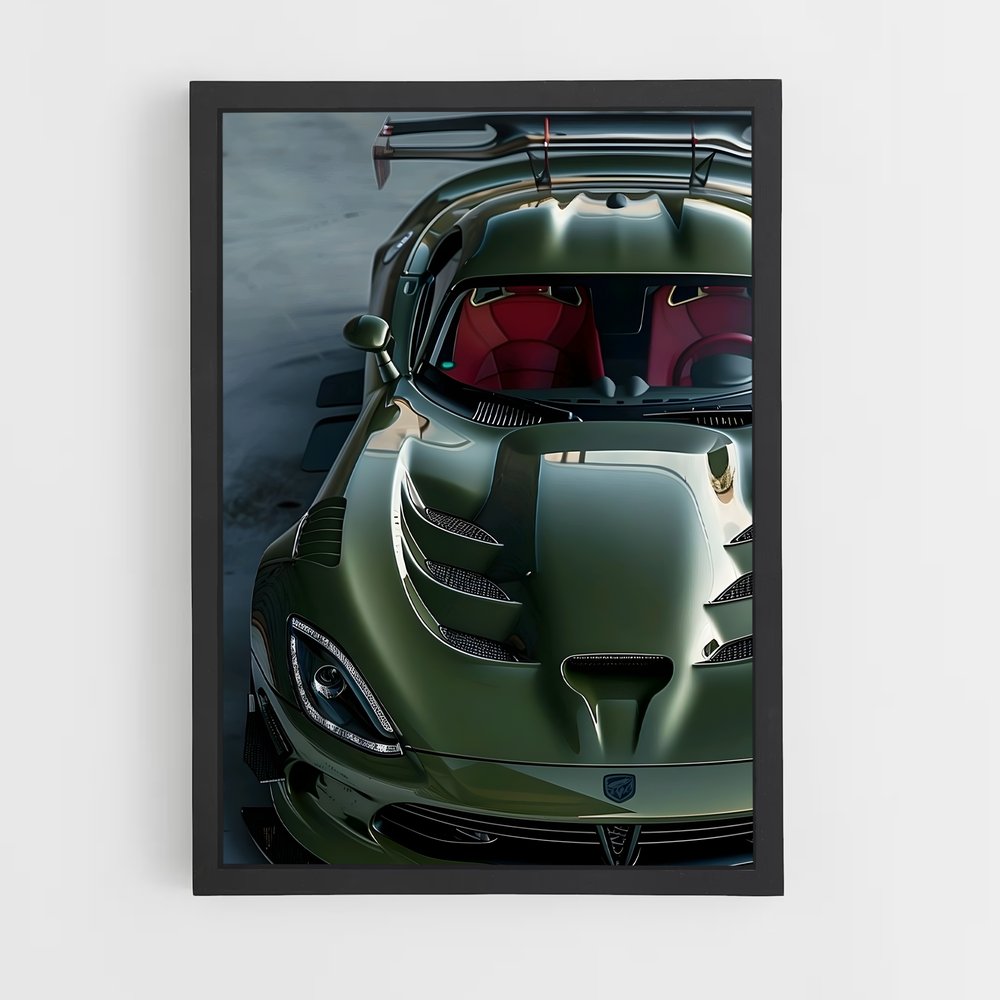 Poster Viper Green Flash – affiche Dodge (vue 2)